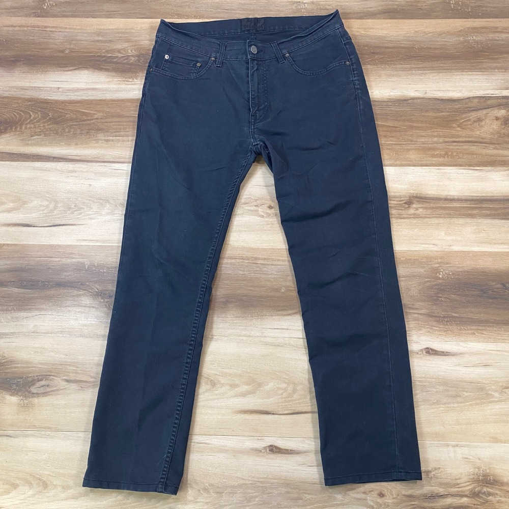 Acne Studios Ace Ups Pants Mens 34 Minimalist Cotton Blend Slim Charcoal Gray
